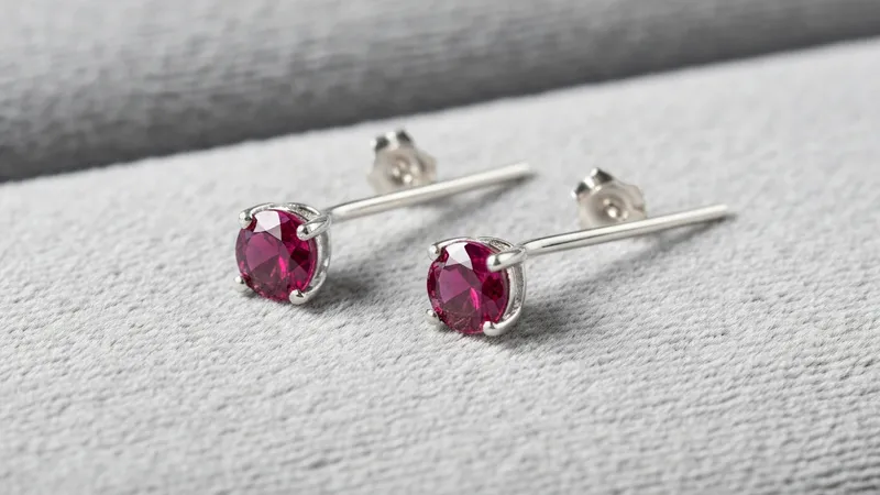 Argent sterling et rubis : une option abordable