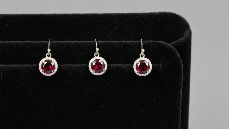 Boucles d'oreilles rubis ornées de diamants : luxe inégalé