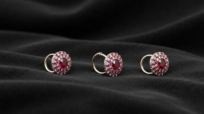 Choisir ses boucles d'oreilles rubis