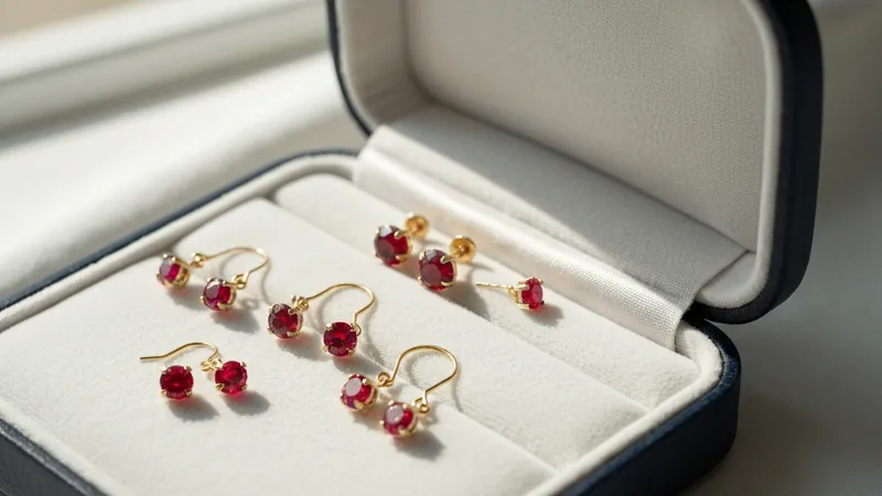 Éviter l'oxydation des boucles d'oreilles rubis