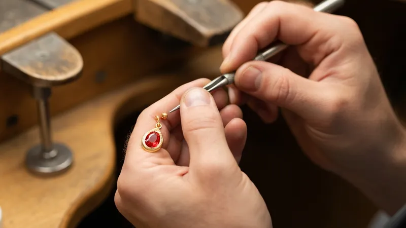 Fabrication des boucles d'oreilles rubis : techniques artisanales