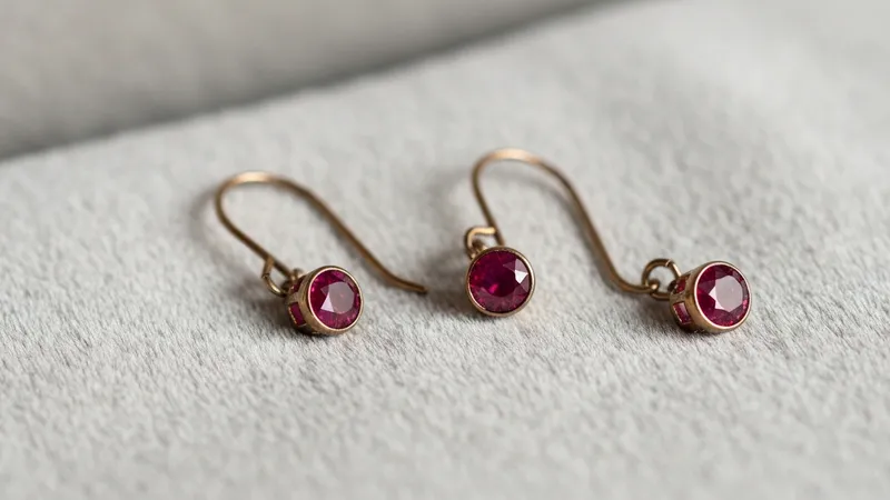 Or jaune et rubis : une combinaison chaleureuse