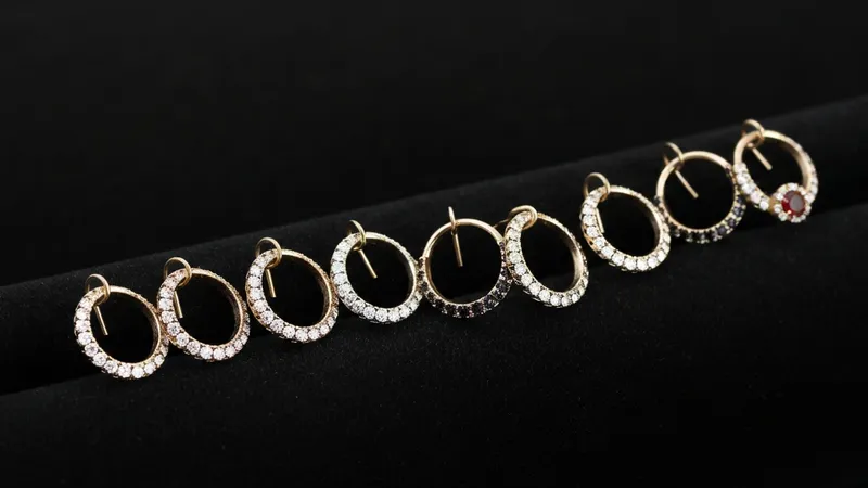 Styles de boucles d'oreilles rubis